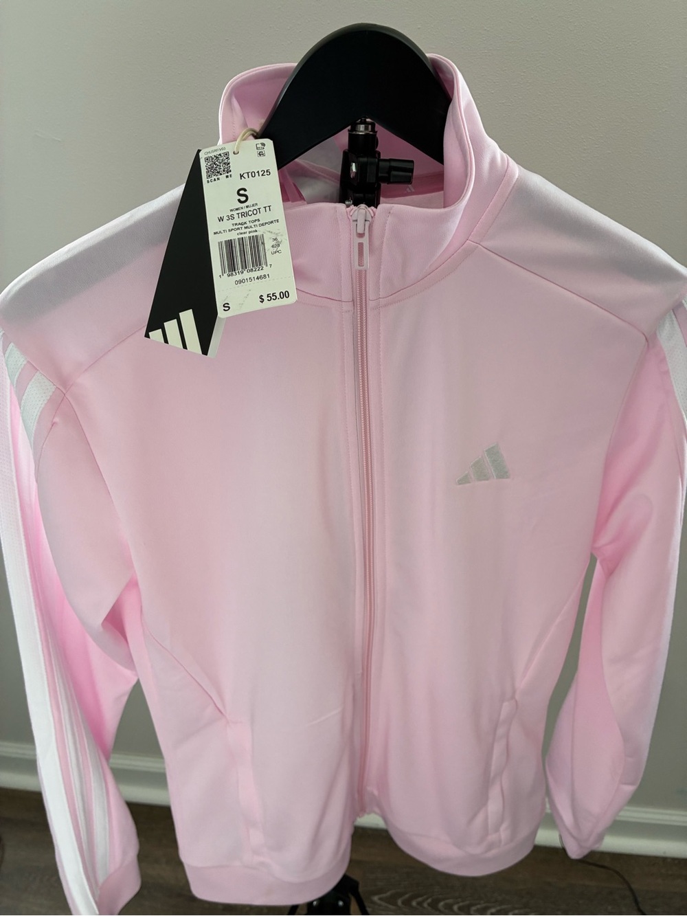 adidas W 3S TRICOT TT Women'Small Track Jacket Pink Small